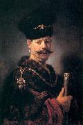 REMBRANDT Harmenszoon van Rijn Polish nobleman. France oil painting artist